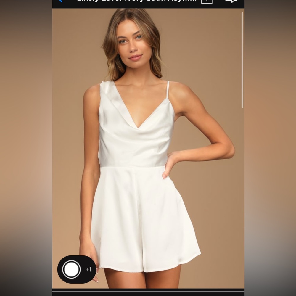 Likely Lover White Lulus Romper